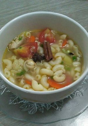 Foto resep Sup makaroni