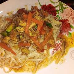 Una foto de Spaghetti con salteadito de verdura