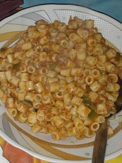 صورة لوصفة مكرونة بالتونة