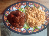 Encacahuatado con carne de cerdo