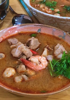 Hình của món Tomyum Gradoog Moo.