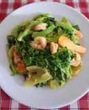 Bông cải xanh xào tôm