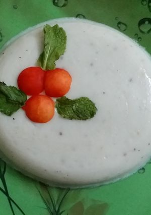 A picture of Coconut milk pudding.