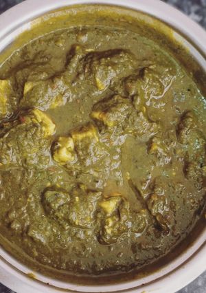 A picture of Palak Paneer.