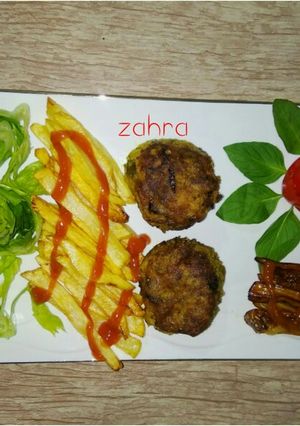 عکسی از دستور توپک سیب زمینی