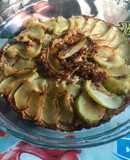 Tarta invertida de manzanas