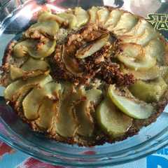 Una foto de Tarta invertida de manzanas