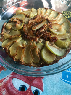 Una foto de Tarta invertida de manzanas
