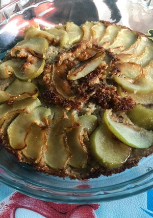 Una foto de Tarta invertida de manzanas