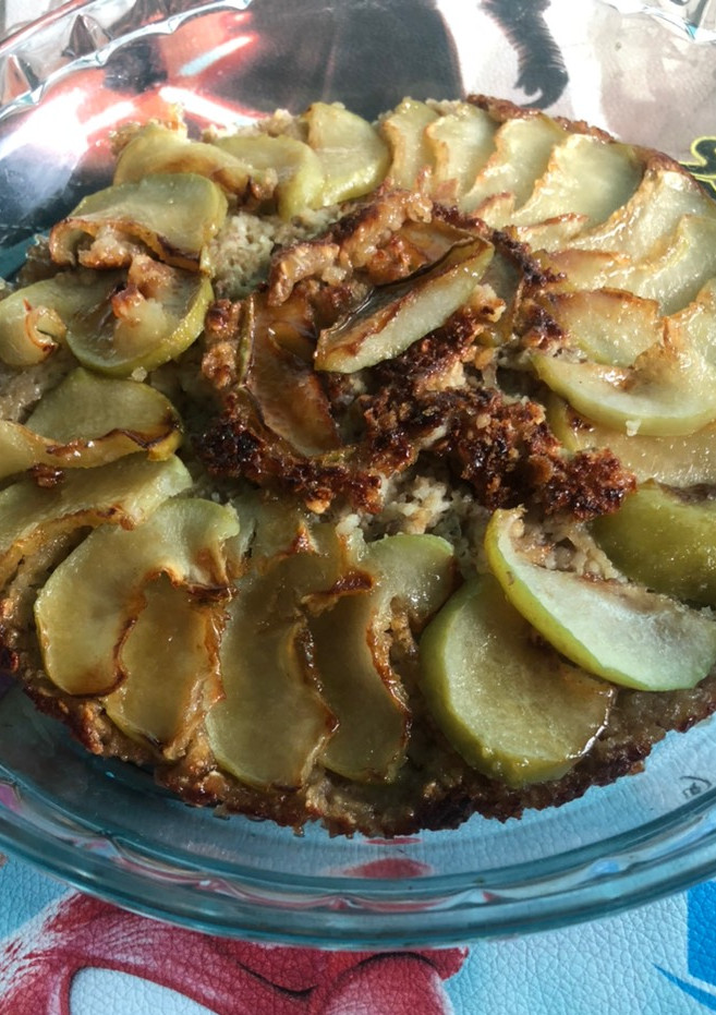Una foto de Tarta invertida de manzanas