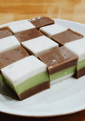 Hình của món Rau câu 3 tầng.