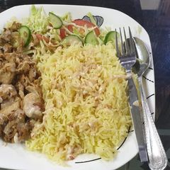 Chicken and Rice Platter A picture of Chicken and Rice Platter.