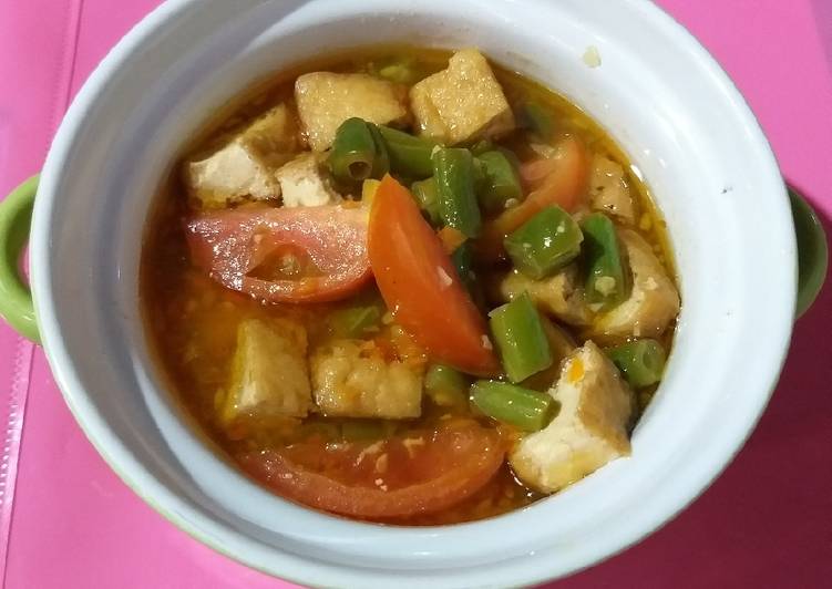 Resep Buncis asem-asem pedas Anti Gagal