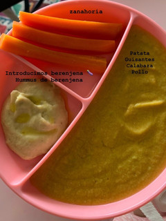 Una foto de BLW Ideas Hummus de berenjena