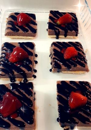 صورة لوصفة حلى السميد بالنوتيلا 😋🍫