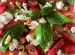 Foto di Insalata di anguria e caprino