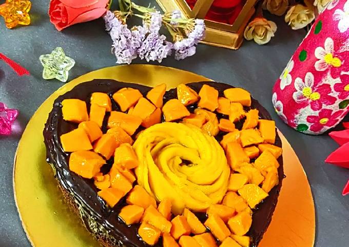 chocolate mango cake