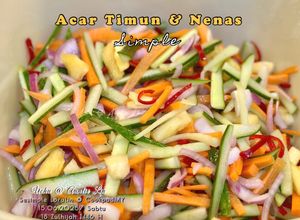 Gambar Acar Timun & Nenas Mudah