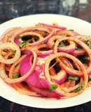 Laccha Onion Salad | Onion Ring Salad | Dhaba style Pyaz ka salad