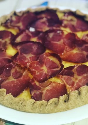 Una foto de Tarta de queso y bondiola