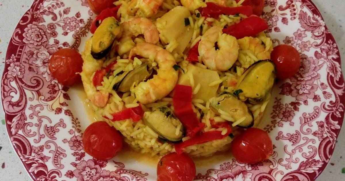 Paella de marisco congelado 50 recetas caseras Cookpad