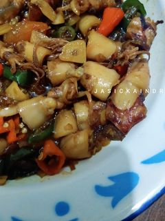 Foto resep Cumi Asin Tumis Pedas Manis