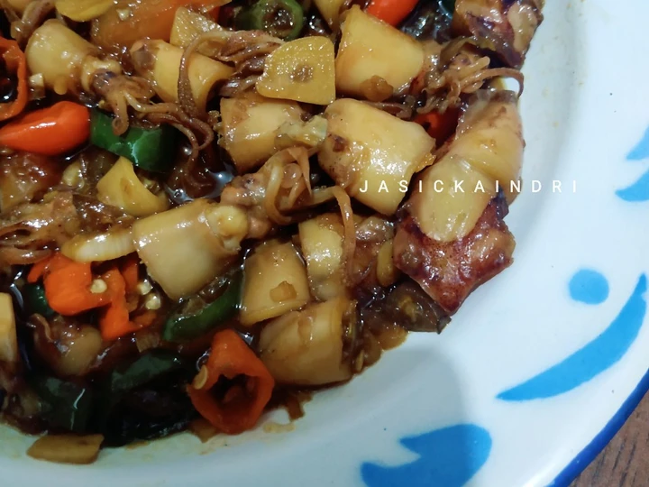 Cara Sederhana Menyiapkan Resep  Cumi Asin Tumis Pedas Manis yang Bikin Ngiler, Sempurna