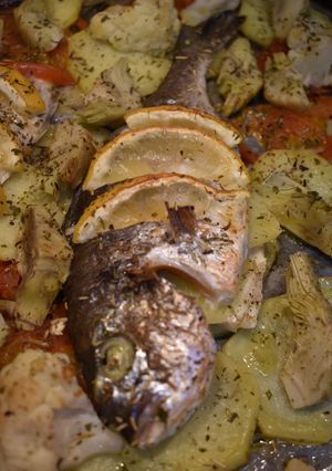 Una foto de Dorada al limón en el horno#Recetasdefindemes