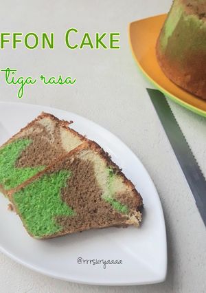 Foto resep Chiffon Cake 3 Rasa