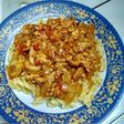 Fusilli with mushrooms