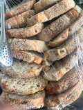 ขนมปังsourdough🍞หัวเชื้อหมักเองธรรมชาติ รสมิโซะงาต้นหอม🧄🍞