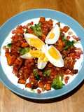 Zanahorias y brócoli con salsa de yogur x