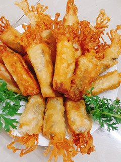 Hình của món Chả giò kim châm.