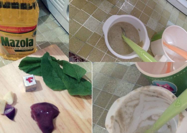 Bagaimana Menyiapkan Mpasi bubur ati ayam dn bayem yang Bisa Manjain Lidah