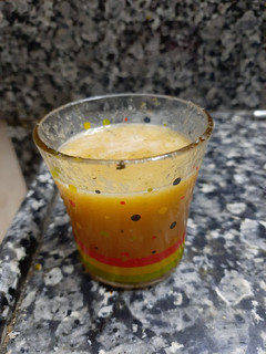 A picture of Orange mint juice.
