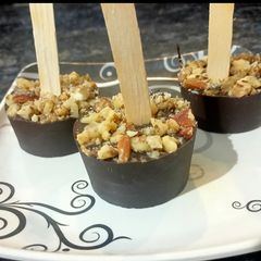 A picture of Hot chocolate stirrers.