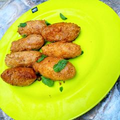 A picture of Yam nuggets.