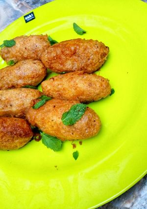 A picture of Yam nuggets.