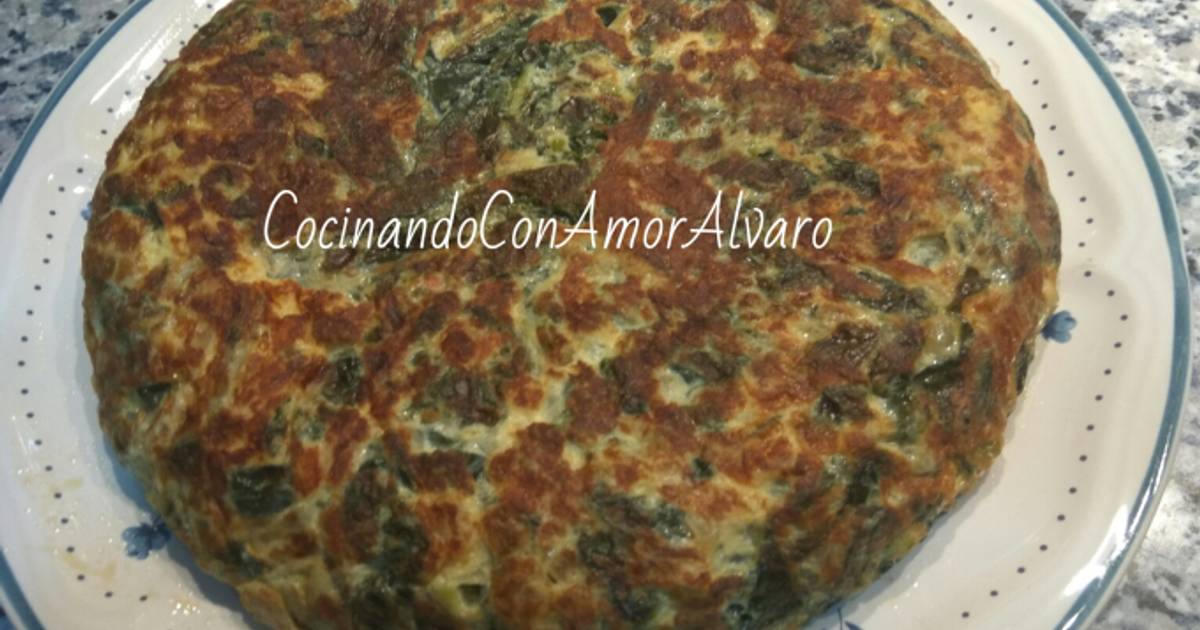 Tortilla de espinacas Receta de Álvaro Cookpad