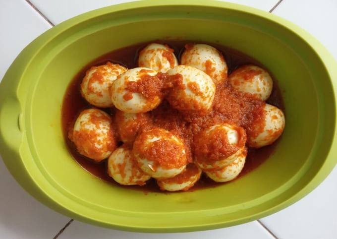 Cara Buat # 02 Telur balado simple Irit Untuk Jualan