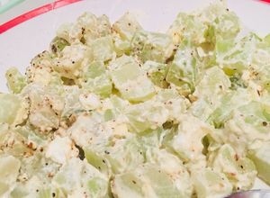 Una foto de Esquites de chayote