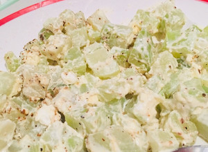 Una foto de Esquites de chayote
