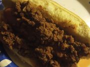 A picture of black pepper hotdog