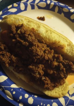 A picture of Meat Sauce for Hotdogs Batch 2.