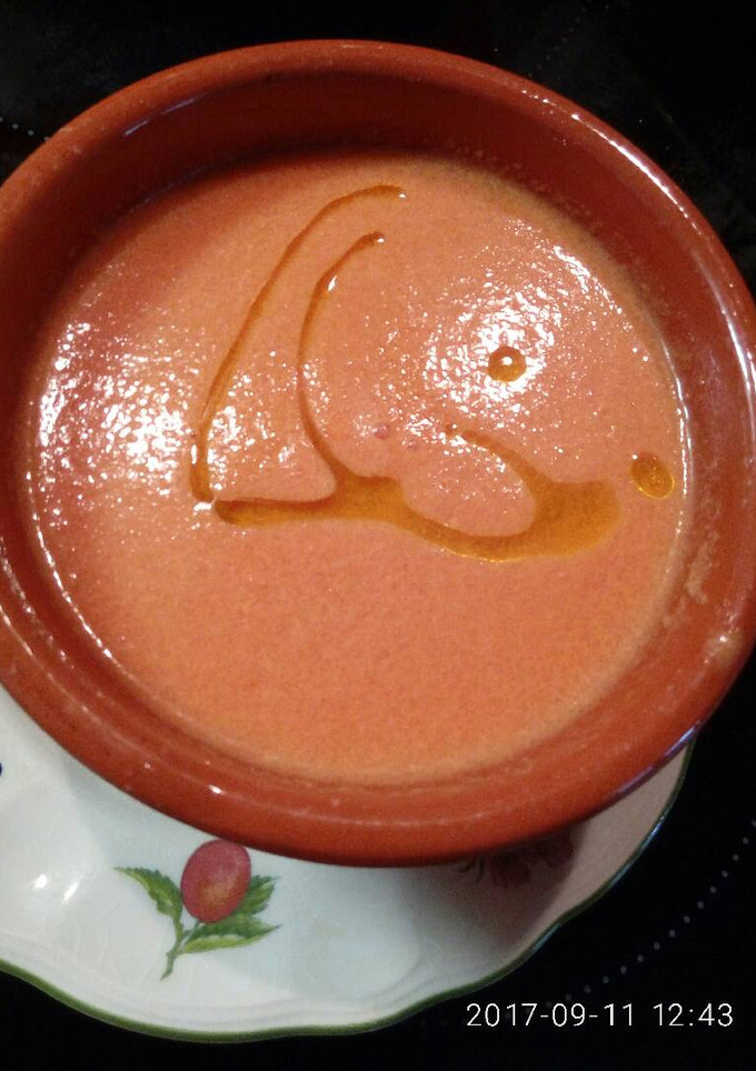 Una foto de Gazpacho de sandía