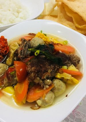 Foto resep Sup iga dan bakso