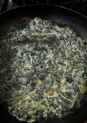 Una foto de Tortilla de Espinaca fácil