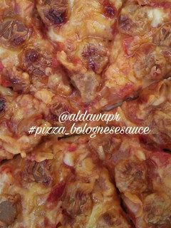 Foto resep Pizza with Bolognese sauce