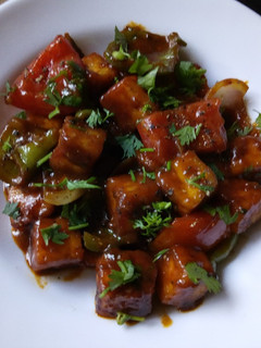 A picture of #My Kids favourite dish contest Chilli Paneer.