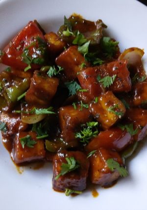 A picture of #My Kids favourite dish contest Chilli Paneer.